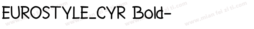 EUROSTYLE_CYR Bold字体转换